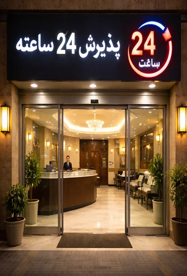 پذیرش ۲۴ ساعته هتل ستار قم